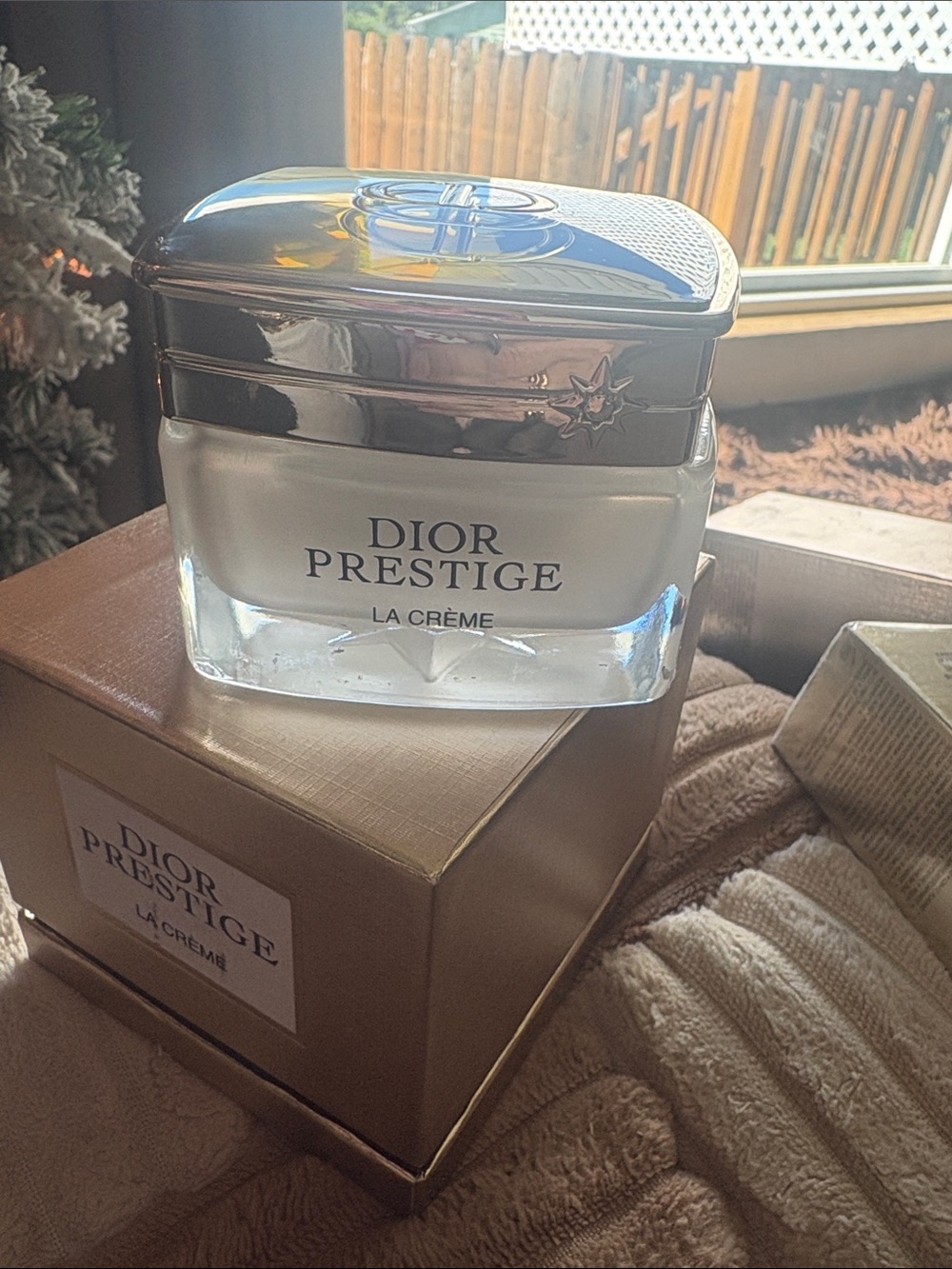 Dior Prestige La Crème - Gold Top with Clear Glass Jar